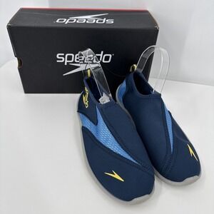 Speedo Surfwalker Pro 3.0 Pull On Navy Blue Water Shoes Women's Size 7 New Beach